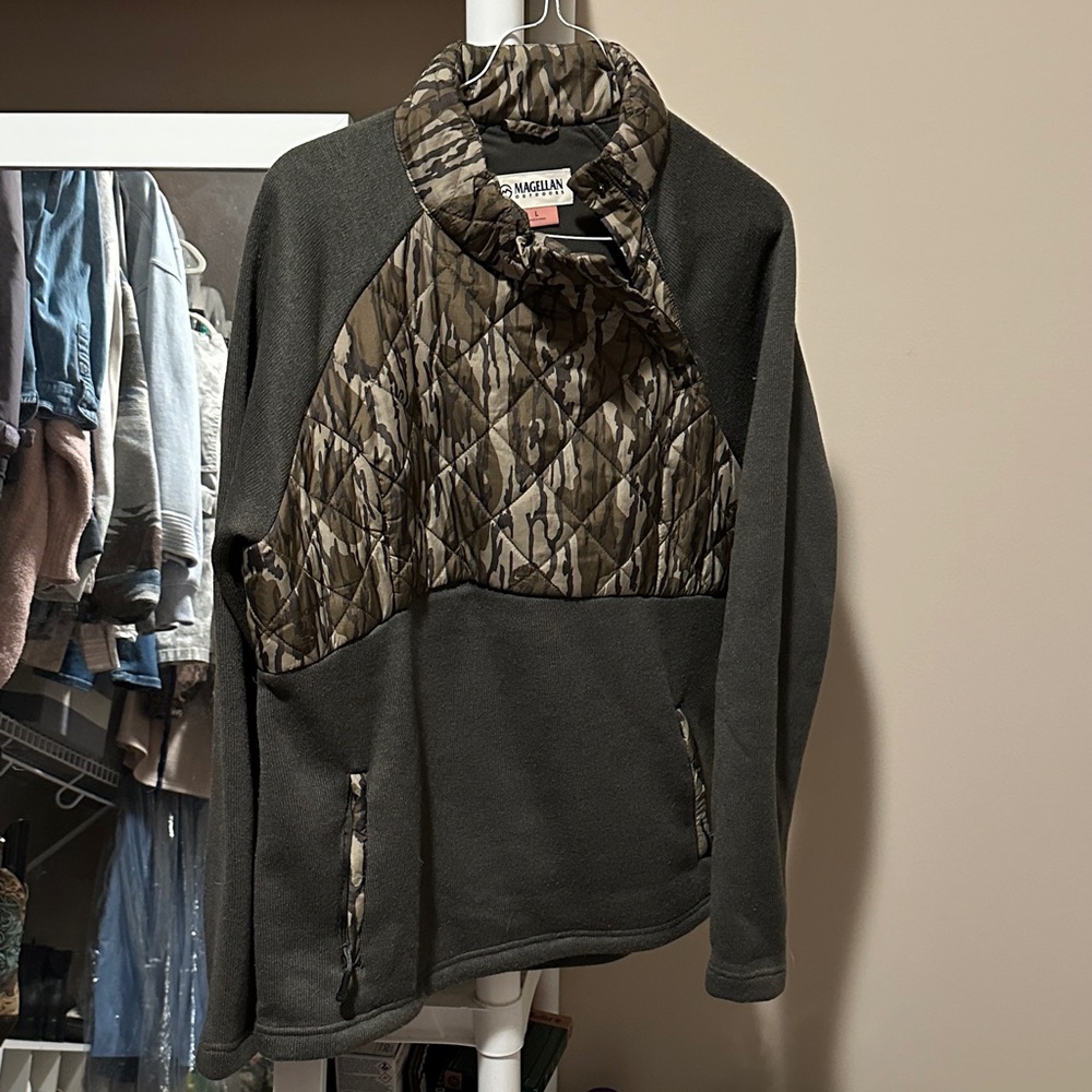 Camo and Gray Pullover Jacket